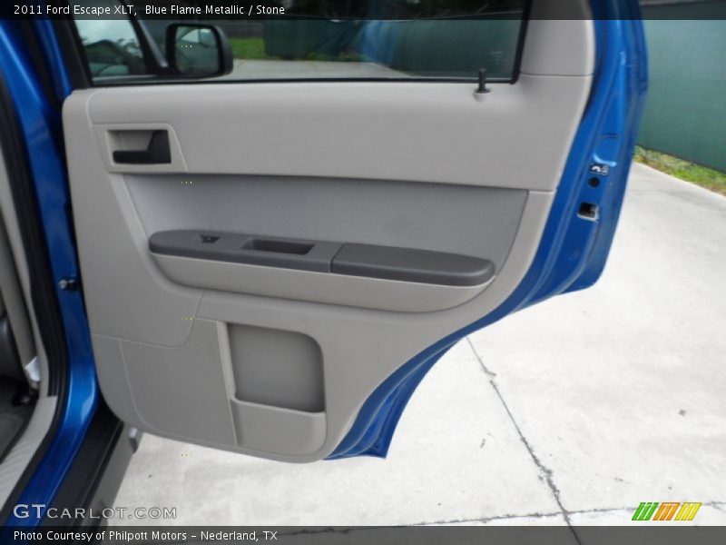 Blue Flame Metallic / Stone 2011 Ford Escape XLT