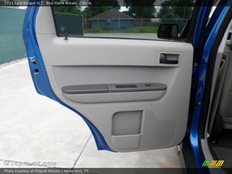 Blue Flame Metallic / Stone 2011 Ford Escape XLT