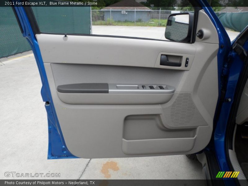 Blue Flame Metallic / Stone 2011 Ford Escape XLT
