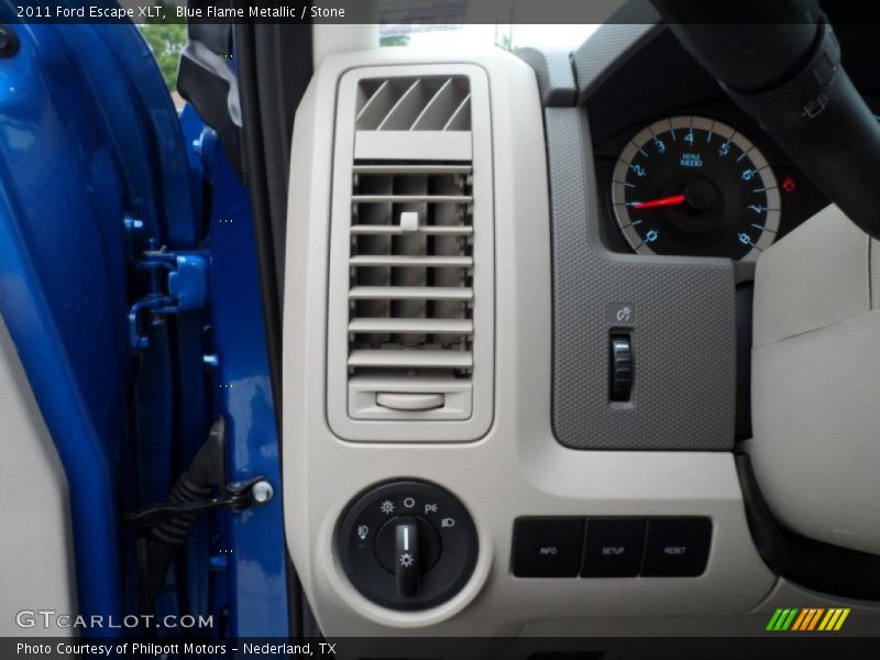 Blue Flame Metallic / Stone 2011 Ford Escape XLT