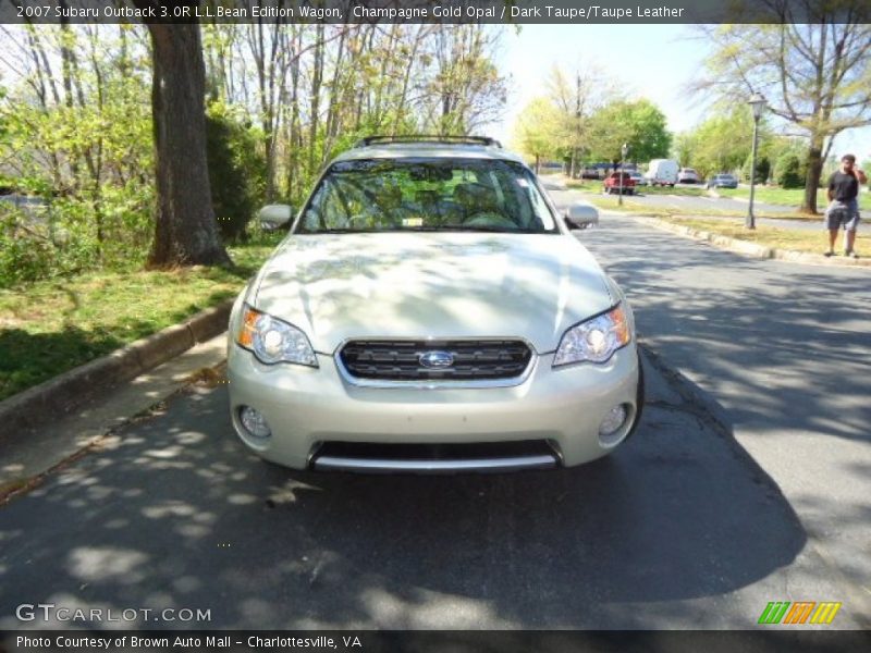 Champagne Gold Opal / Dark Taupe/Taupe Leather 2007 Subaru Outback 3.0R L.L.Bean Edition Wagon