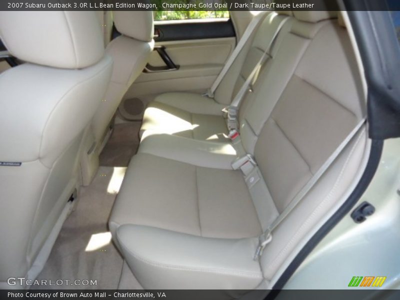 Champagne Gold Opal / Dark Taupe/Taupe Leather 2007 Subaru Outback 3.0R L.L.Bean Edition Wagon