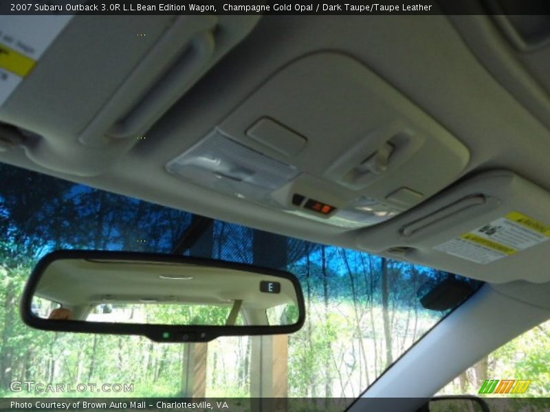 Champagne Gold Opal / Dark Taupe/Taupe Leather 2007 Subaru Outback 3.0R L.L.Bean Edition Wagon