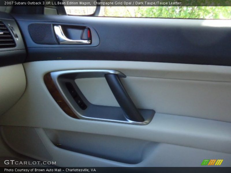 Champagne Gold Opal / Dark Taupe/Taupe Leather 2007 Subaru Outback 3.0R L.L.Bean Edition Wagon