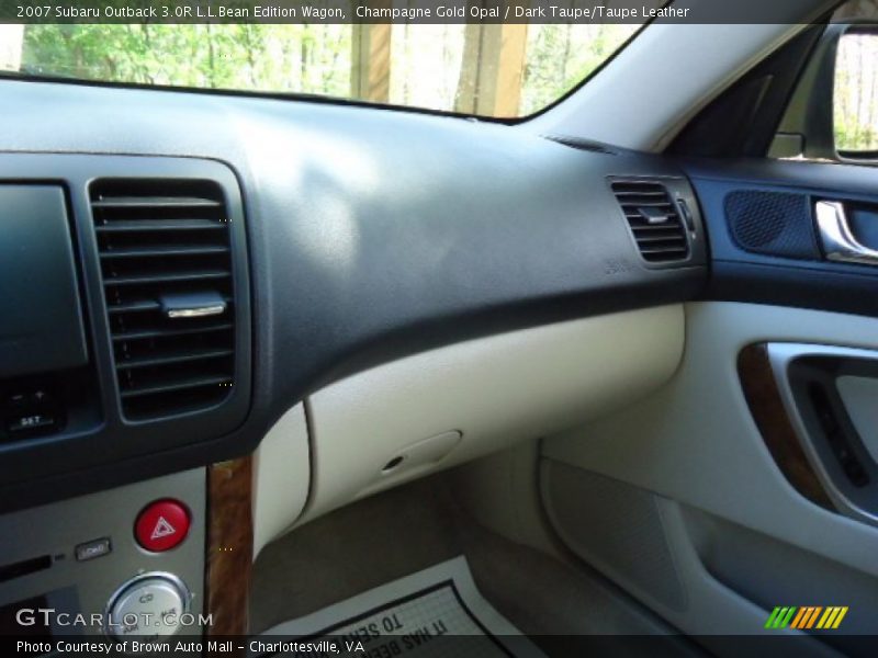 Champagne Gold Opal / Dark Taupe/Taupe Leather 2007 Subaru Outback 3.0R L.L.Bean Edition Wagon