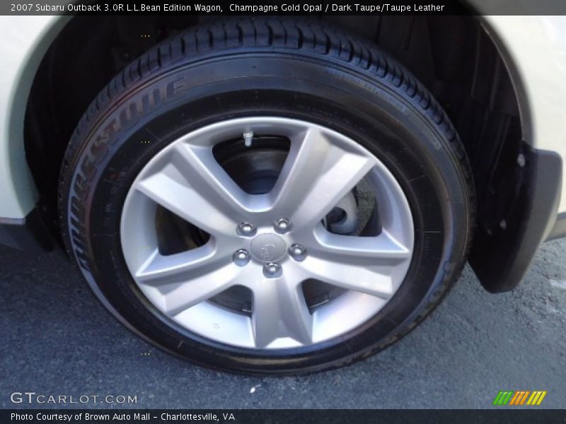 Champagne Gold Opal / Dark Taupe/Taupe Leather 2007 Subaru Outback 3.0R L.L.Bean Edition Wagon