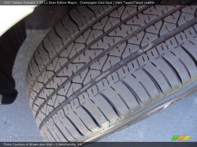 Champagne Gold Opal / Dark Taupe/Taupe Leather 2007 Subaru Outback 3.0R L.L.Bean Edition Wagon