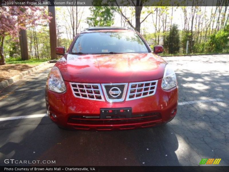 Venom Red / Black 2009 Nissan Rogue SL AWD