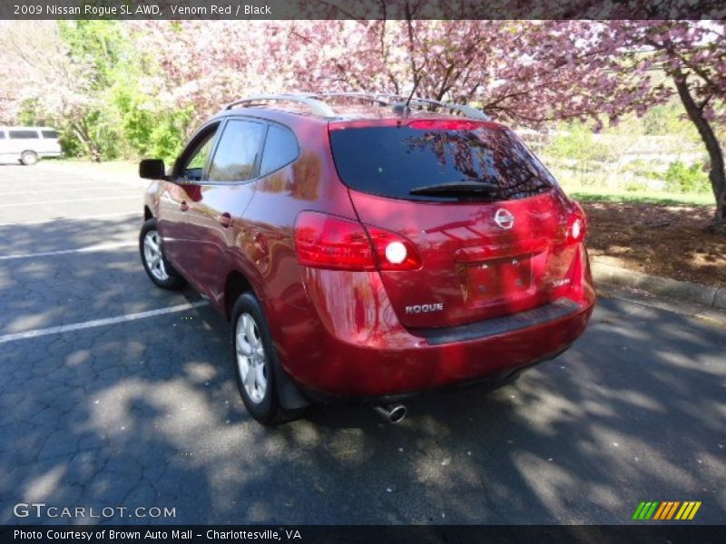 Venom Red / Black 2009 Nissan Rogue SL AWD