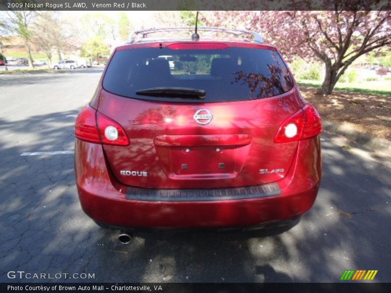 Venom Red / Black 2009 Nissan Rogue SL AWD
