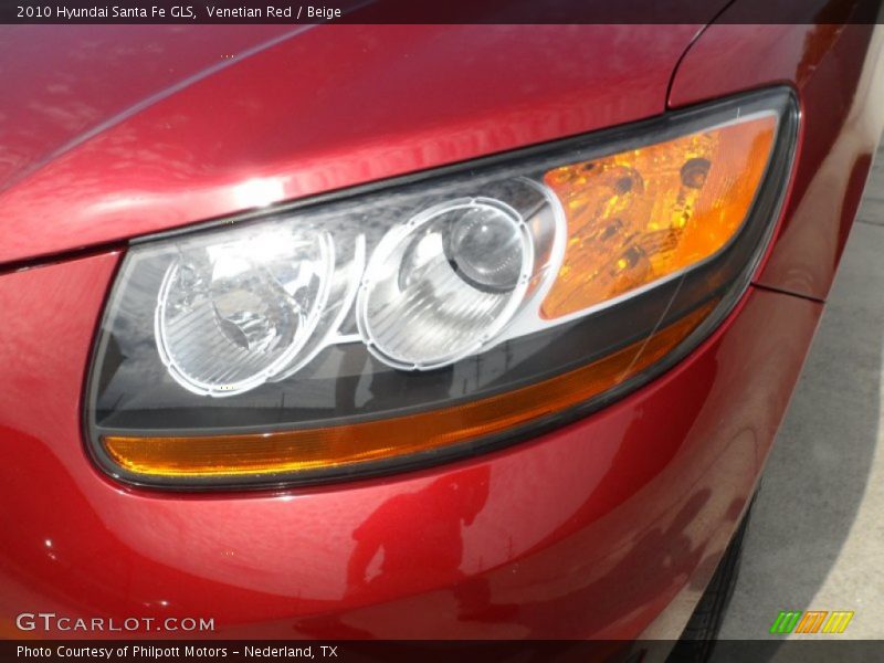 Venetian Red / Beige 2010 Hyundai Santa Fe GLS