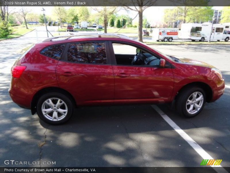 Venom Red / Black 2009 Nissan Rogue SL AWD