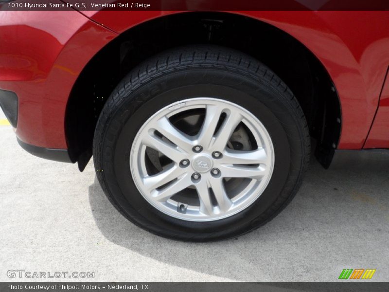 Venetian Red / Beige 2010 Hyundai Santa Fe GLS