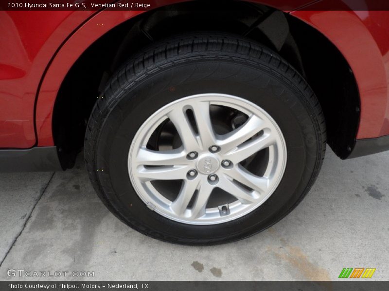 Venetian Red / Beige 2010 Hyundai Santa Fe GLS
