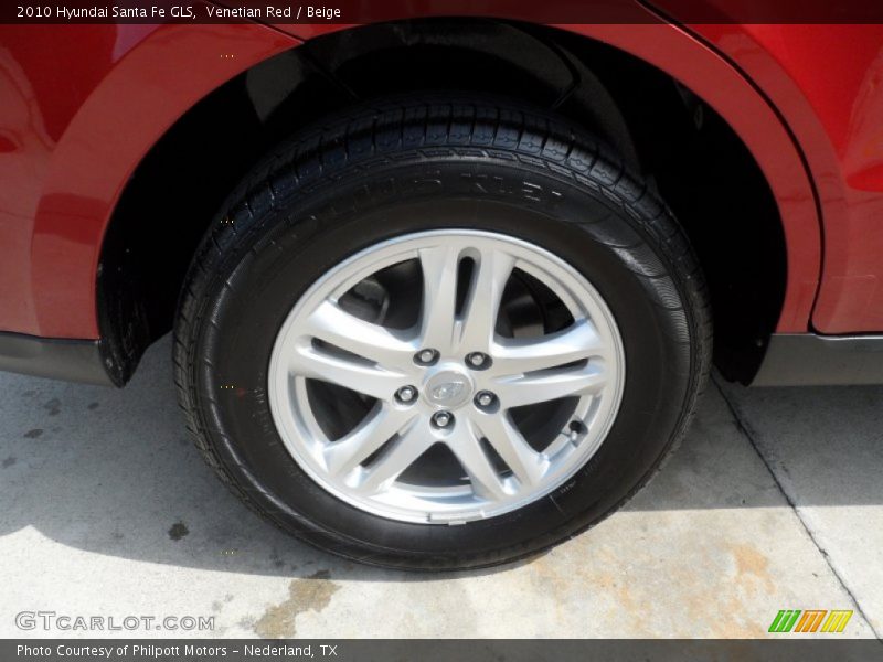 Venetian Red / Beige 2010 Hyundai Santa Fe GLS