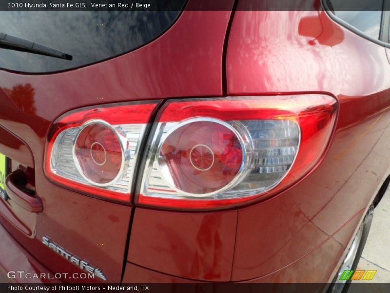 Venetian Red / Beige 2010 Hyundai Santa Fe GLS