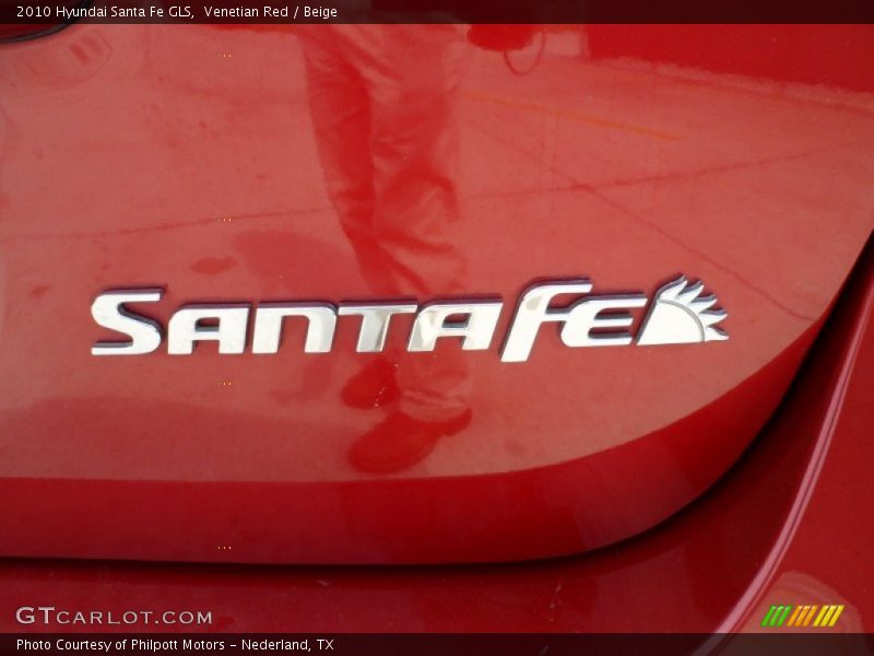 Venetian Red / Beige 2010 Hyundai Santa Fe GLS