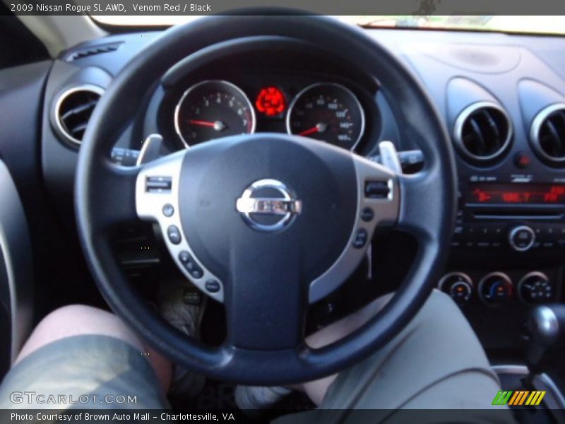 Venom Red / Black 2009 Nissan Rogue SL AWD