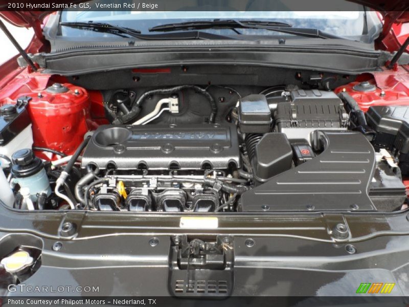 Venetian Red / Beige 2010 Hyundai Santa Fe GLS