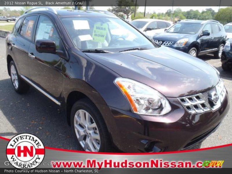 Black Amethyst / Gray 2012 Nissan Rogue SL