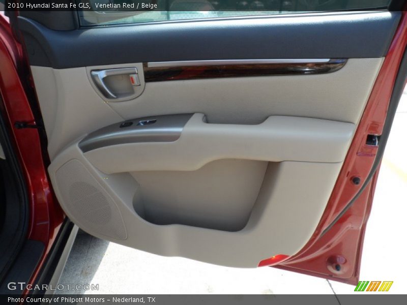 Venetian Red / Beige 2010 Hyundai Santa Fe GLS