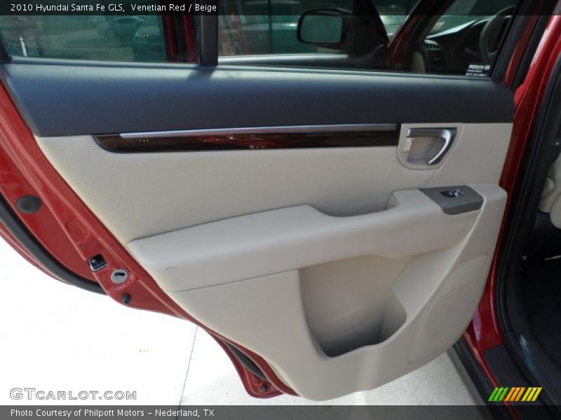 Venetian Red / Beige 2010 Hyundai Santa Fe GLS