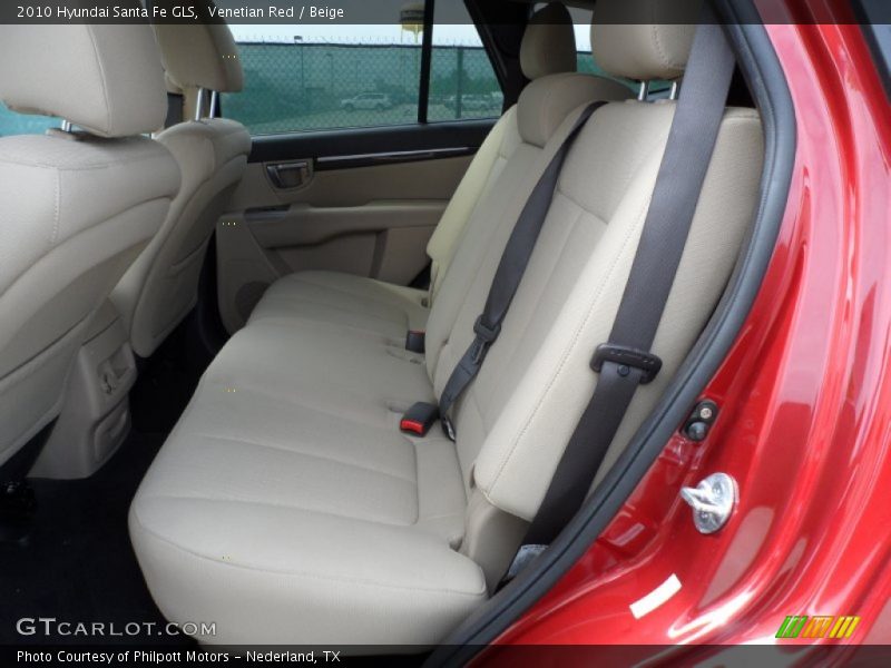 Venetian Red / Beige 2010 Hyundai Santa Fe GLS