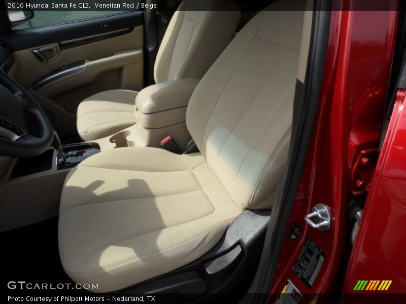 Venetian Red / Beige 2010 Hyundai Santa Fe GLS