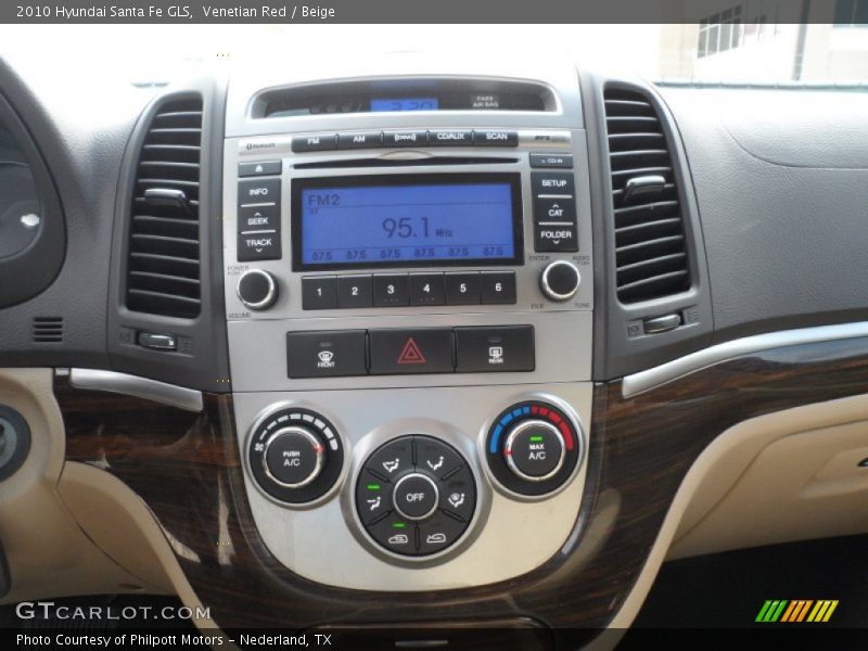 Venetian Red / Beige 2010 Hyundai Santa Fe GLS
