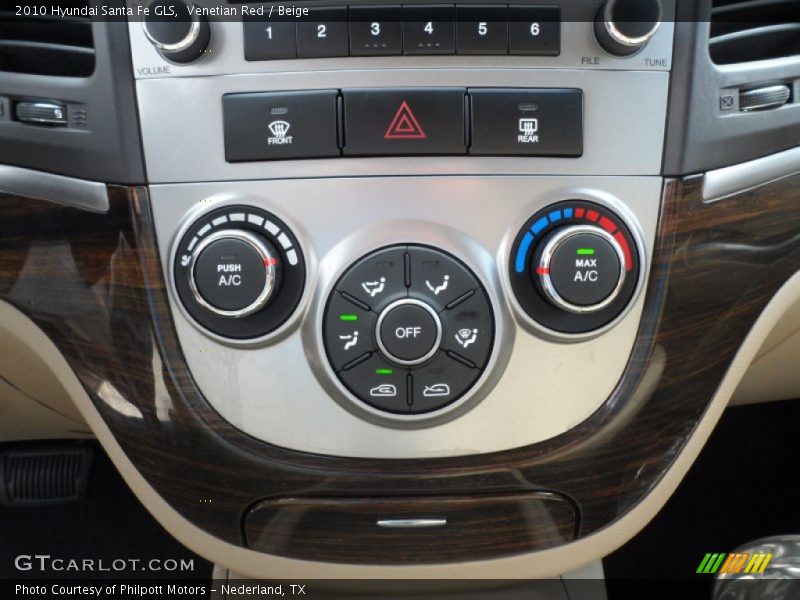 Venetian Red / Beige 2010 Hyundai Santa Fe GLS