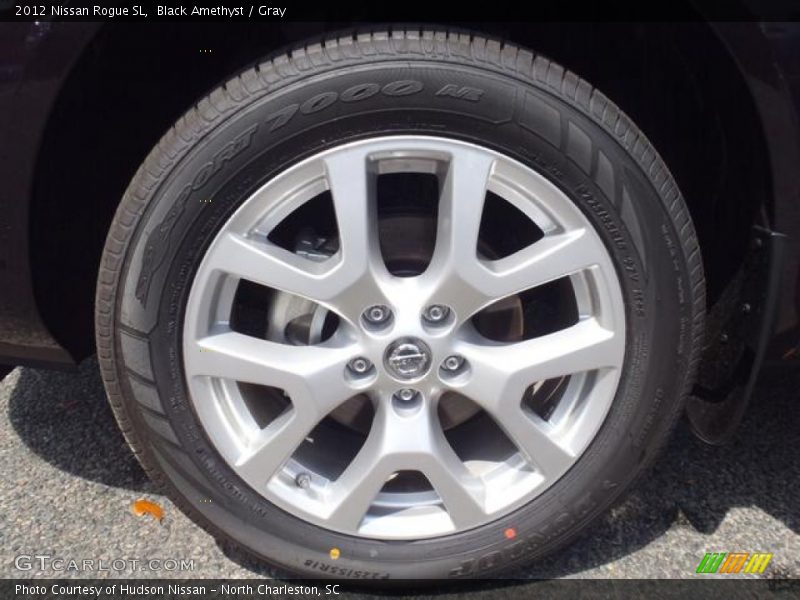 Black Amethyst / Gray 2012 Nissan Rogue SL