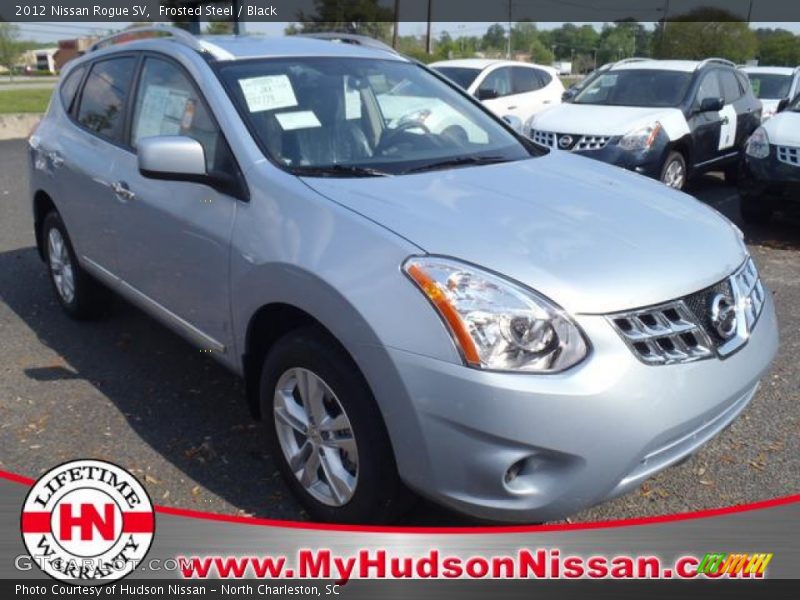 Frosted Steel / Black 2012 Nissan Rogue SV
