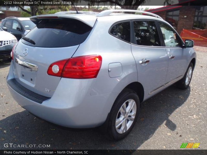 Frosted Steel / Black 2012 Nissan Rogue SV
