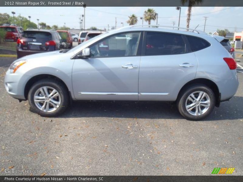 Frosted Steel / Black 2012 Nissan Rogue SV