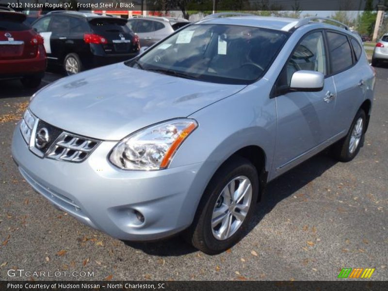 Frosted Steel / Black 2012 Nissan Rogue SV