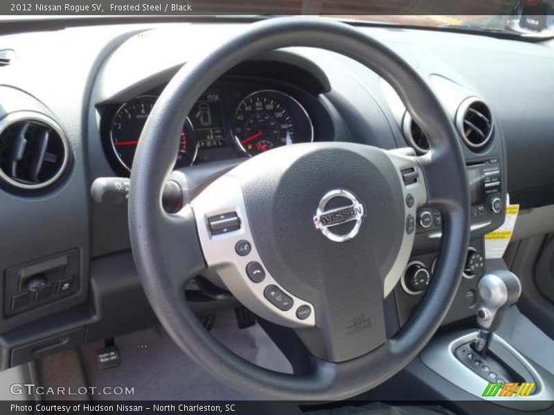 Frosted Steel / Black 2012 Nissan Rogue SV