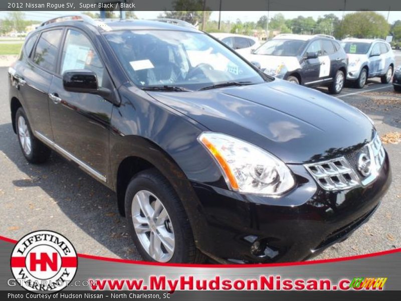Super Black / Black 2012 Nissan Rogue SV