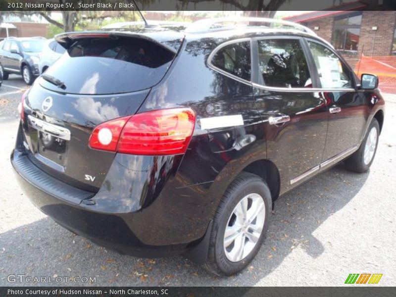 Super Black / Black 2012 Nissan Rogue SV