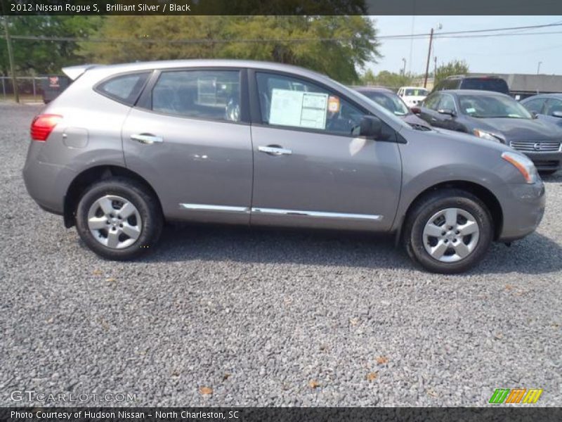 Brilliant Silver / Black 2012 Nissan Rogue S