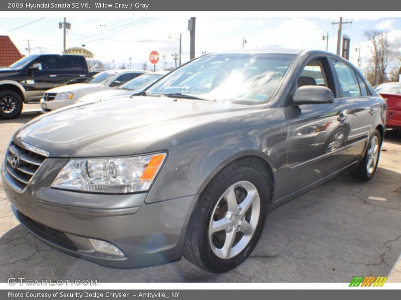 Willow Gray / Gray 2009 Hyundai Sonata SE V6