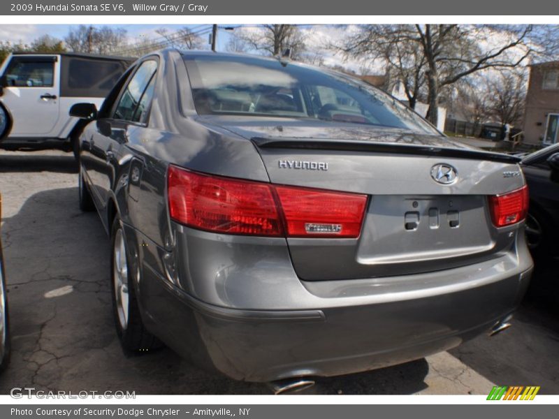 Willow Gray / Gray 2009 Hyundai Sonata SE V6