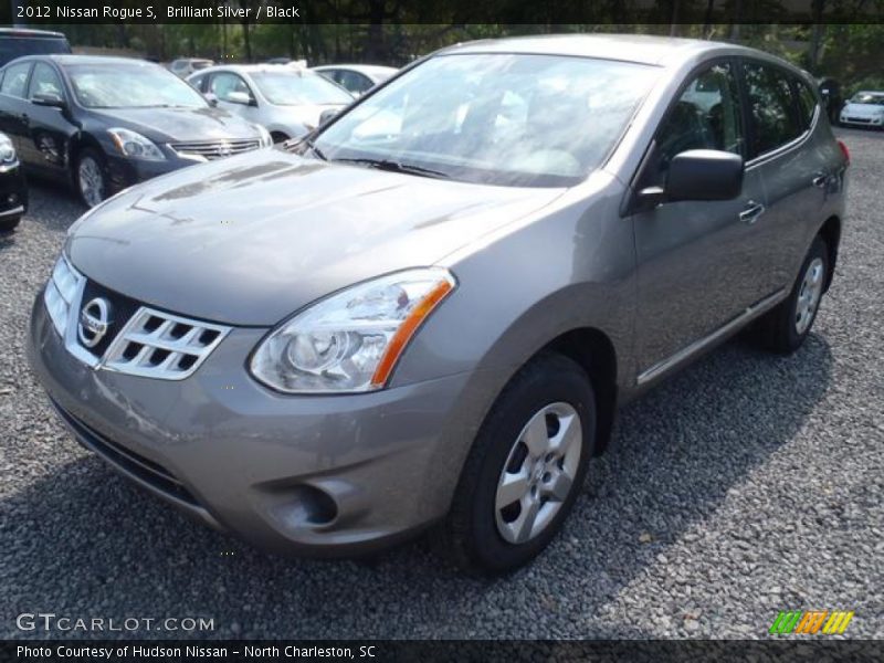 Brilliant Silver / Black 2012 Nissan Rogue S