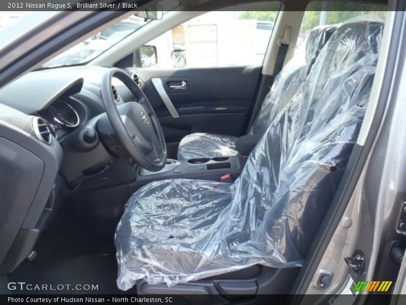 Brilliant Silver / Black 2012 Nissan Rogue S