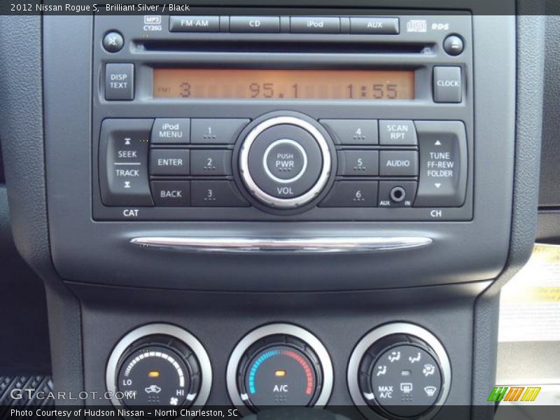 Brilliant Silver / Black 2012 Nissan Rogue S