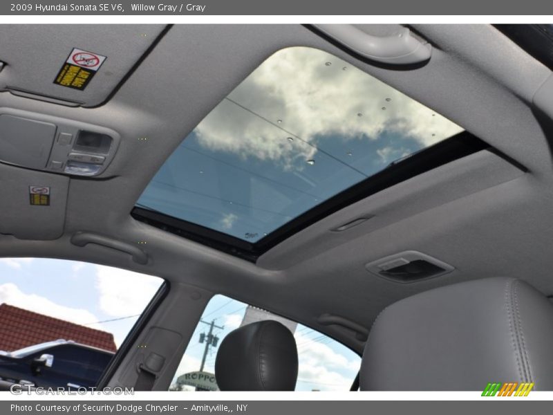 Willow Gray / Gray 2009 Hyundai Sonata SE V6