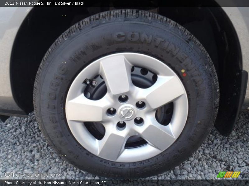 Brilliant Silver / Black 2012 Nissan Rogue S