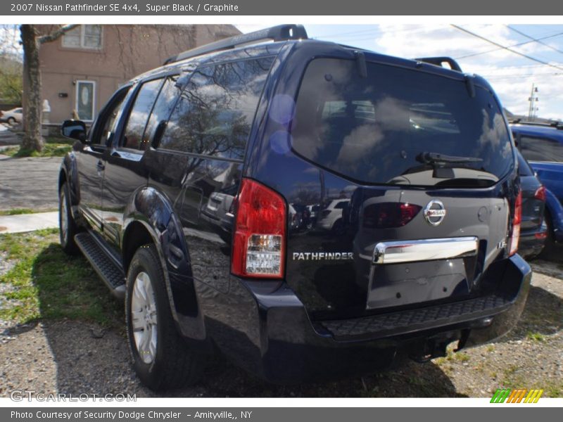 Super Black / Graphite 2007 Nissan Pathfinder SE 4x4