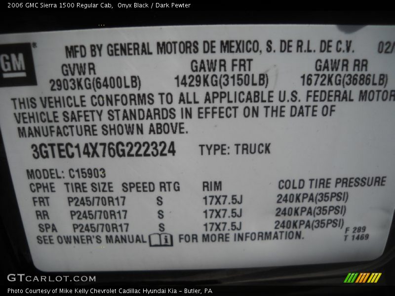 Onyx Black / Dark Pewter 2006 GMC Sierra 1500 Regular Cab