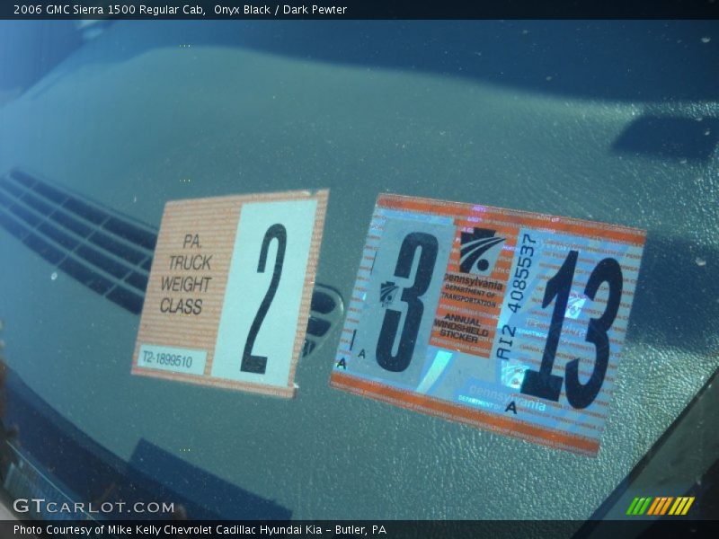 Onyx Black / Dark Pewter 2006 GMC Sierra 1500 Regular Cab