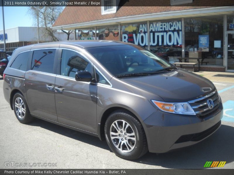 Smoky Topaz Metallic / Beige 2011 Honda Odyssey EX